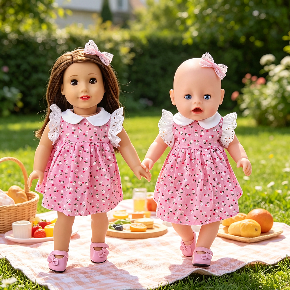 Baby Clothing For Sale - 18 inch doll pink fresh dress