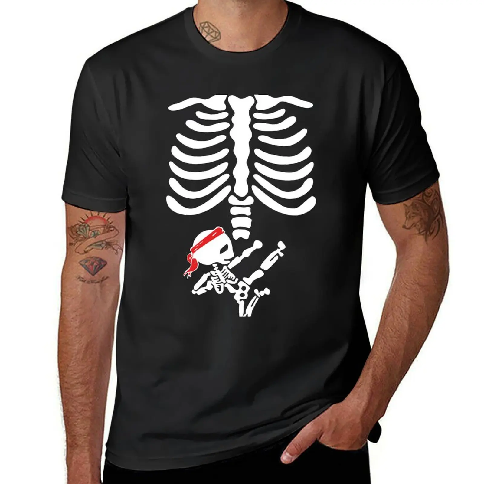 Baby Clothing Cheap - T-shirt short sleeve，Cute Pregnancy Announcement Skeleton