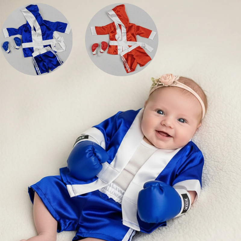Baby Clothing Gift Set - Newborn Photography Props Baby Boy Boxing