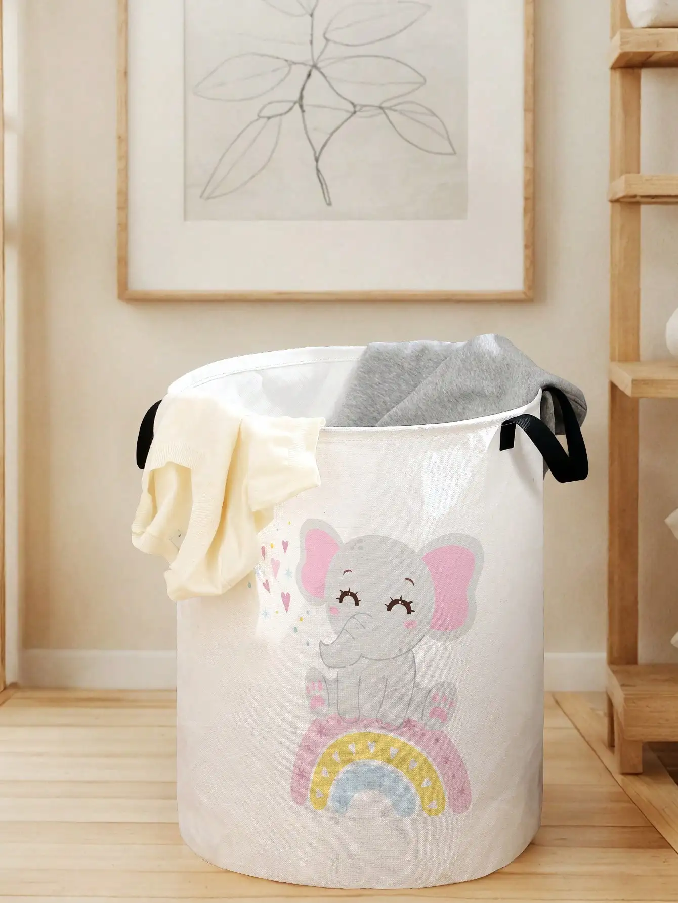 Baby Clothing Organizer - 1pc Cute Elephant Pattern Foldable Large