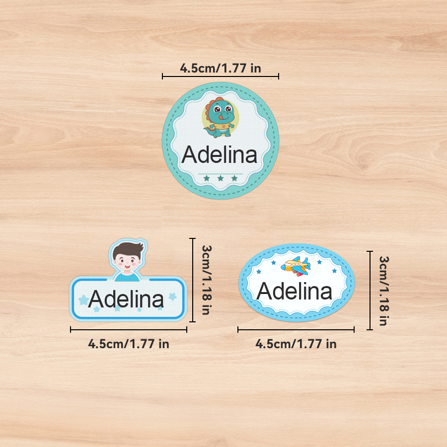 Customized Kids School Name Ta - Baby Clothing Labels ulasan dan harga