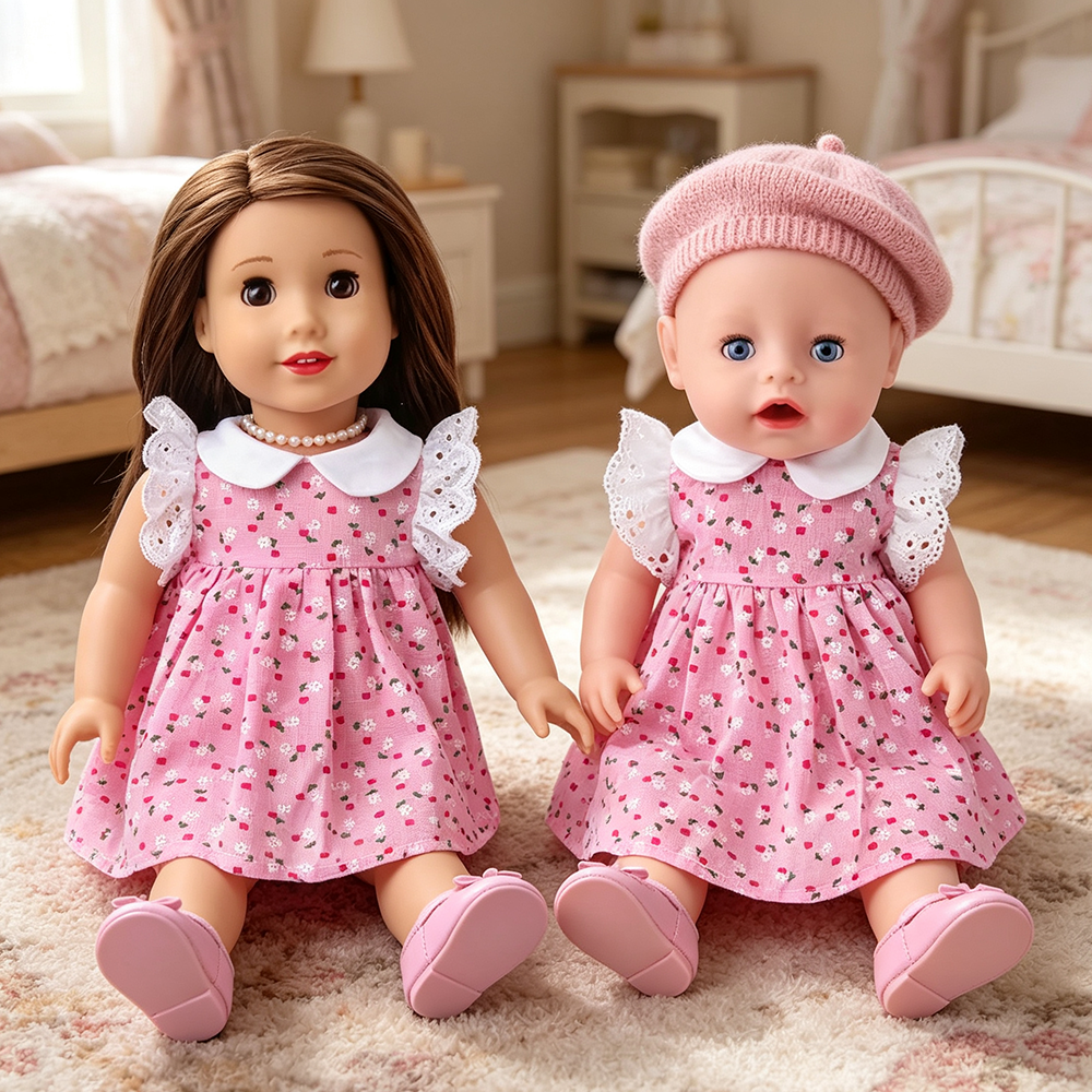 18 inch doll pink fresh dress  - Baby Clothing For Sale ulasan dan harga