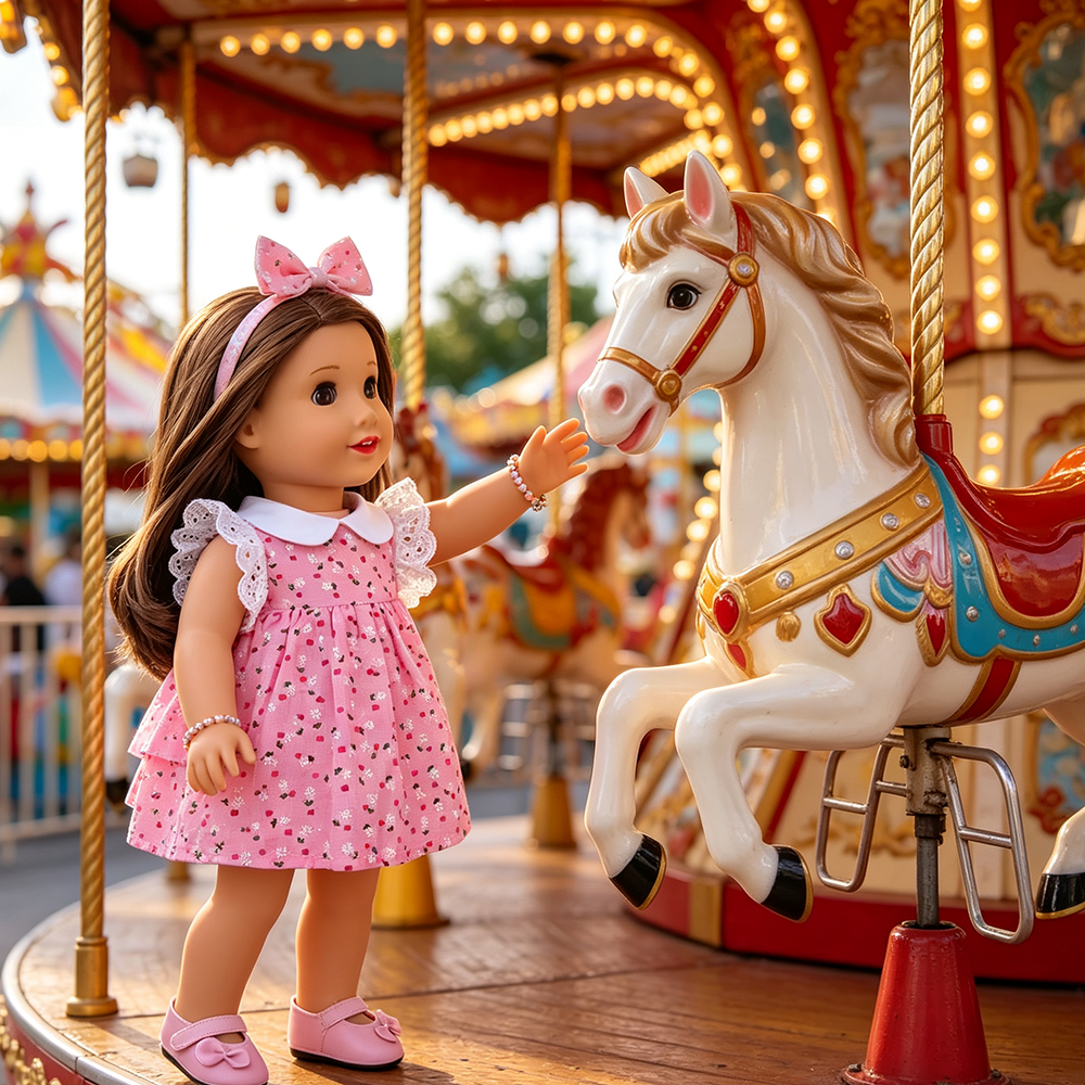 18 inch doll pink fresh dress  - Baby Clothing For Sale ulasan dan harga