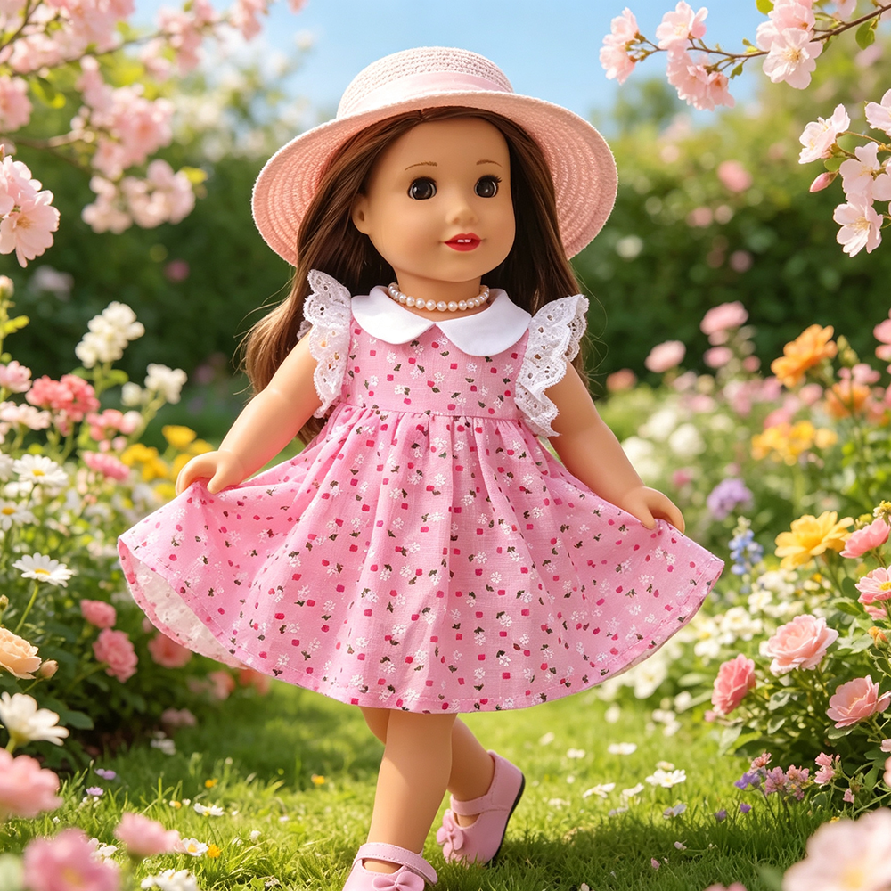 18 inch doll pink fresh dress  - Baby Clothing For Sale ulasan dan harga
