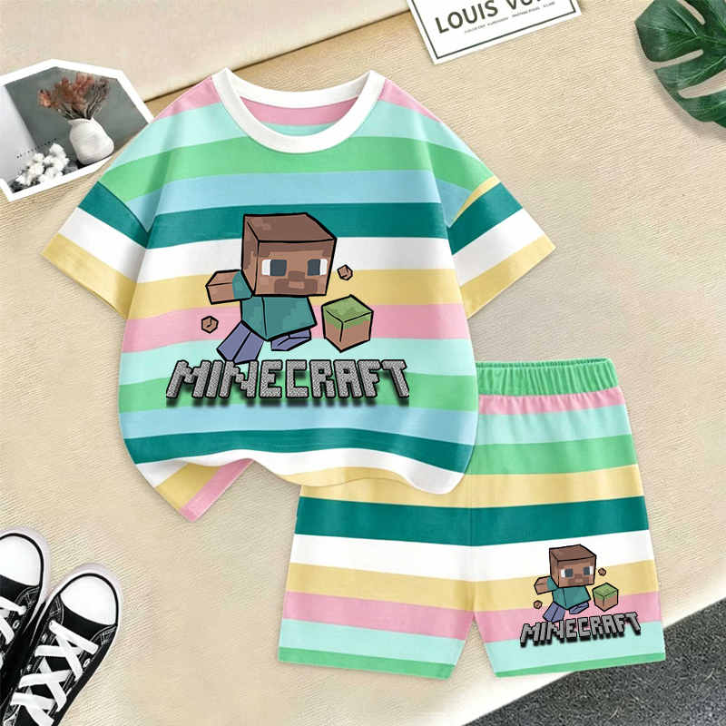 Minecrafted Girl boy Summer T  - Baby Clothing For Sale ulasan dan harga