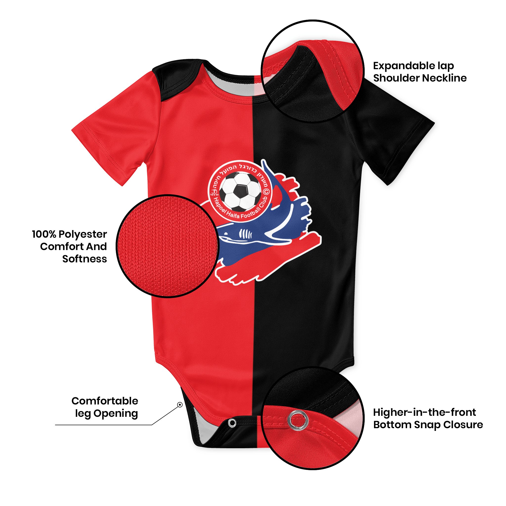 Hapoel Haifa Baby Bodysuit Uni - Baby Clothing Sets Boy ulasan dan harga