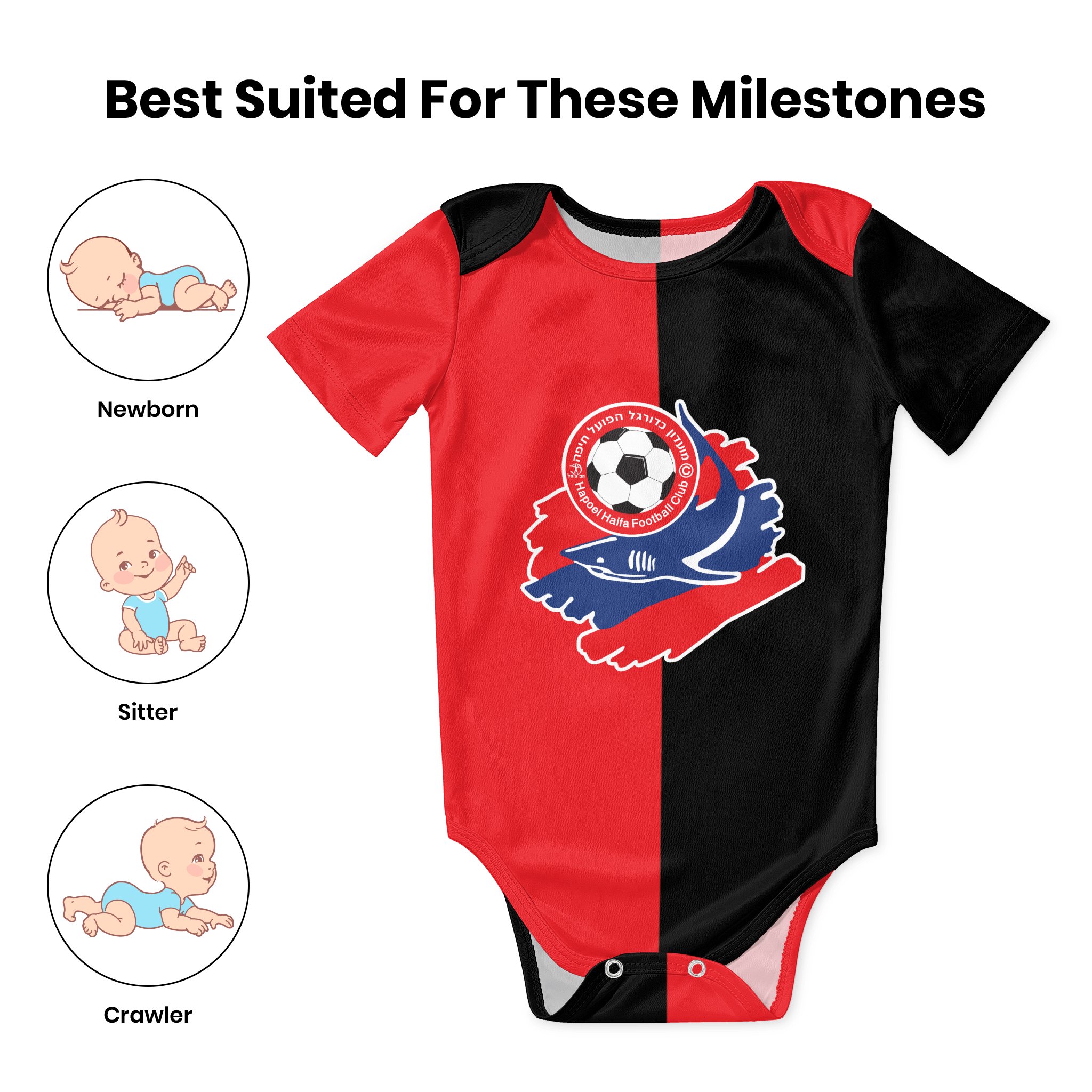 Hapoel Haifa Baby Bodysuit Uni - Baby Clothing Sets Boy ulasan dan harga
