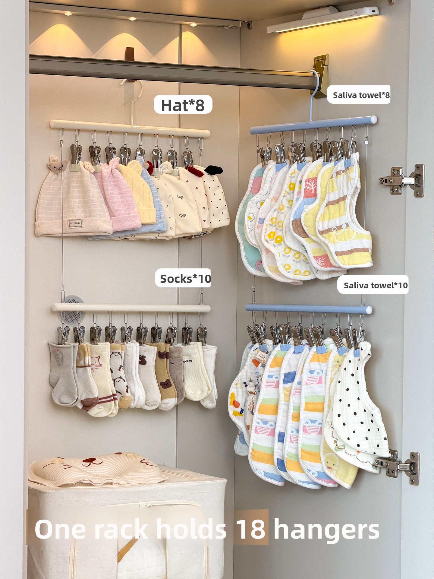 Baby Pants Hanger with Multipl - Baby Clothing Organizer ulasan dan harga