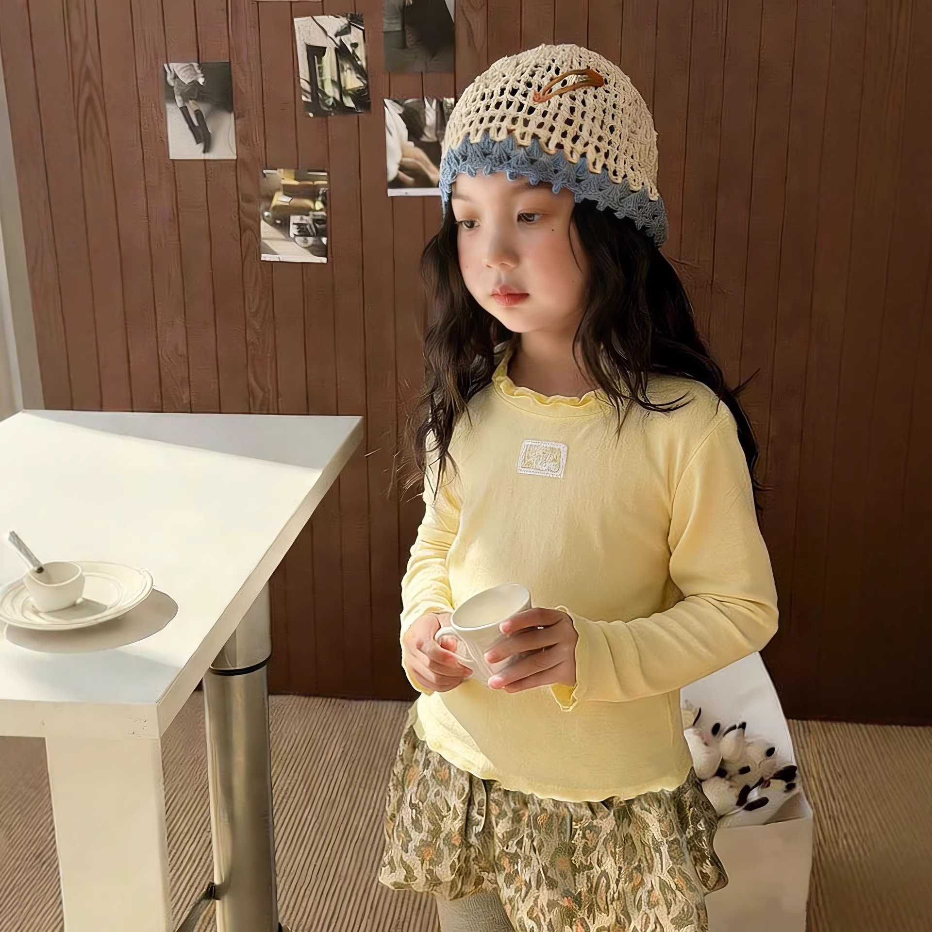 Children Versatile Base Shirt  - Baby Clothing Labels ulasan dan harga