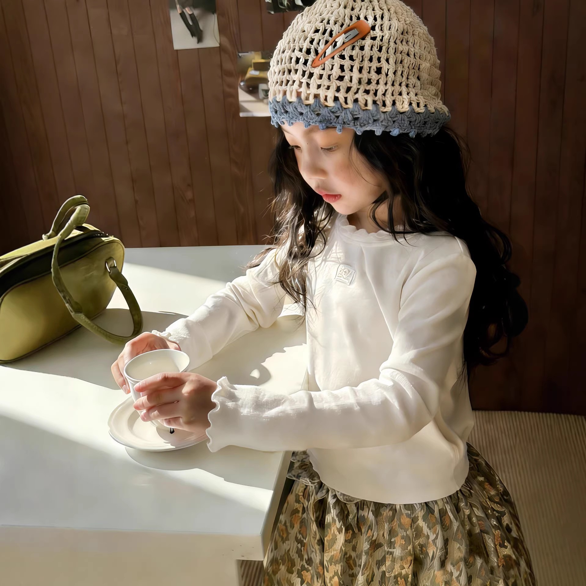 Children Versatile Base Shirt  - Baby Clothing Labels ulasan dan harga