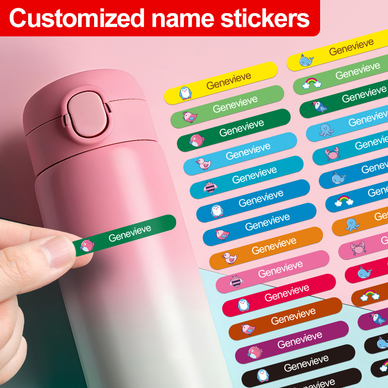 Custom Waterproof Name Sticker - Baby Clothing Labels ulasan dan harga