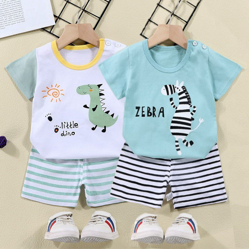 Cotton Tees+Shorts 2-piece Tra - Baby Clothing For Sale ulasan dan harga