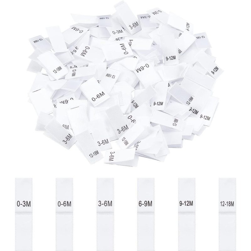 600 Pcs Clothing Month Labels  - Baby Clothing Labels ulasan dan harga