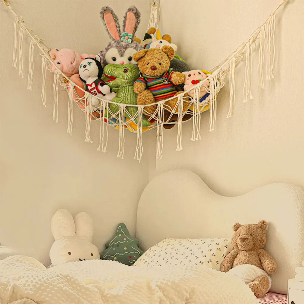 1Pc Toy Hammocks Wall Corner H - Baby Clothing Organizer ulasan dan harga
