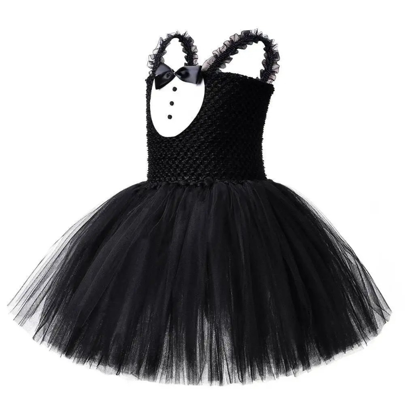 White Black Cat Tutu Dress for - Baby Z Clothing ulasan dan harga