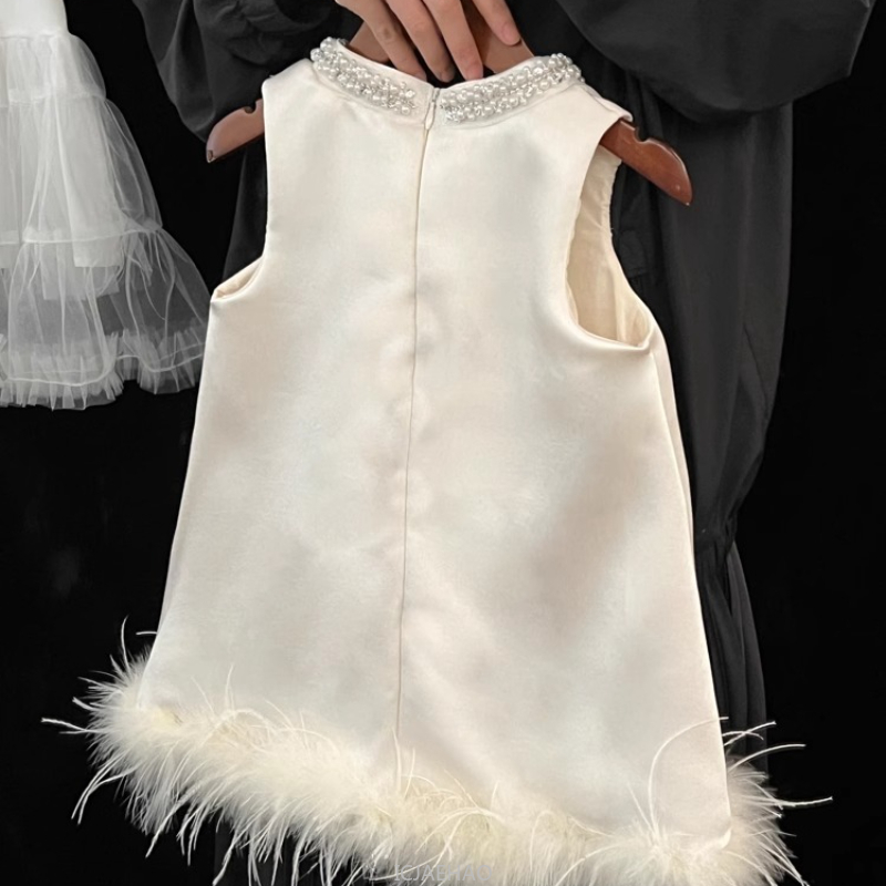 2025 New Girls Satin Feather P - Baby Clothing For Sale ulasan dan harga