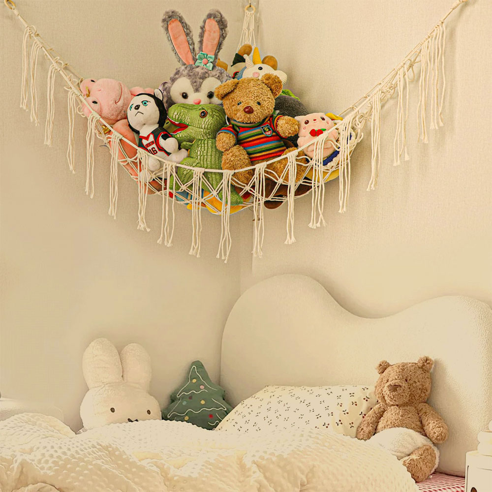 1Pc Toy Hammocks Wall Corner H - Baby Clothing Organizer ulasan dan harga