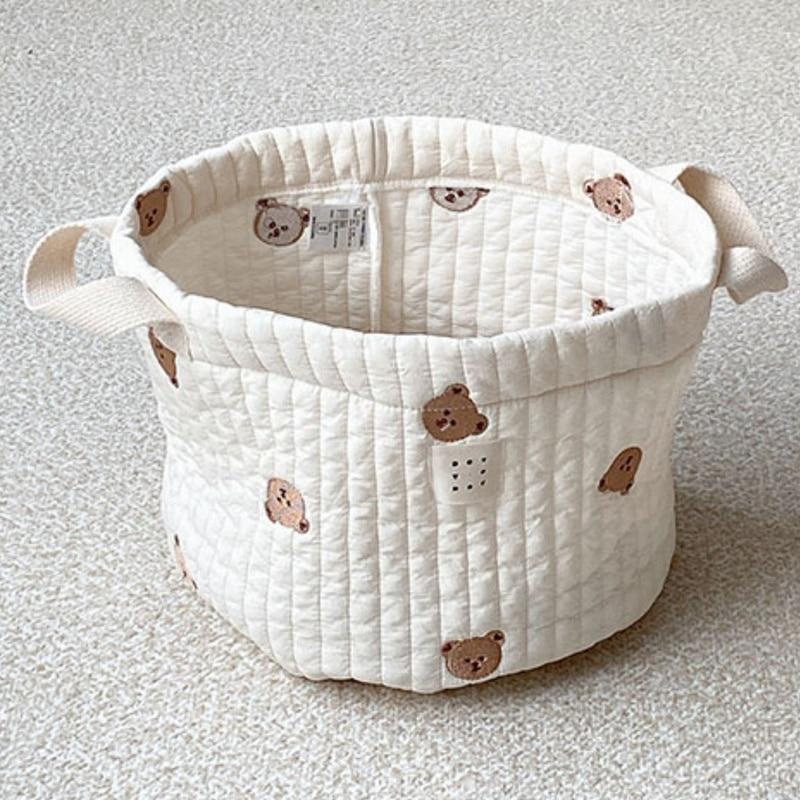 Cute Bear Embroidery Diaper Ba - Baby Clothing Organizer ulasan dan harga