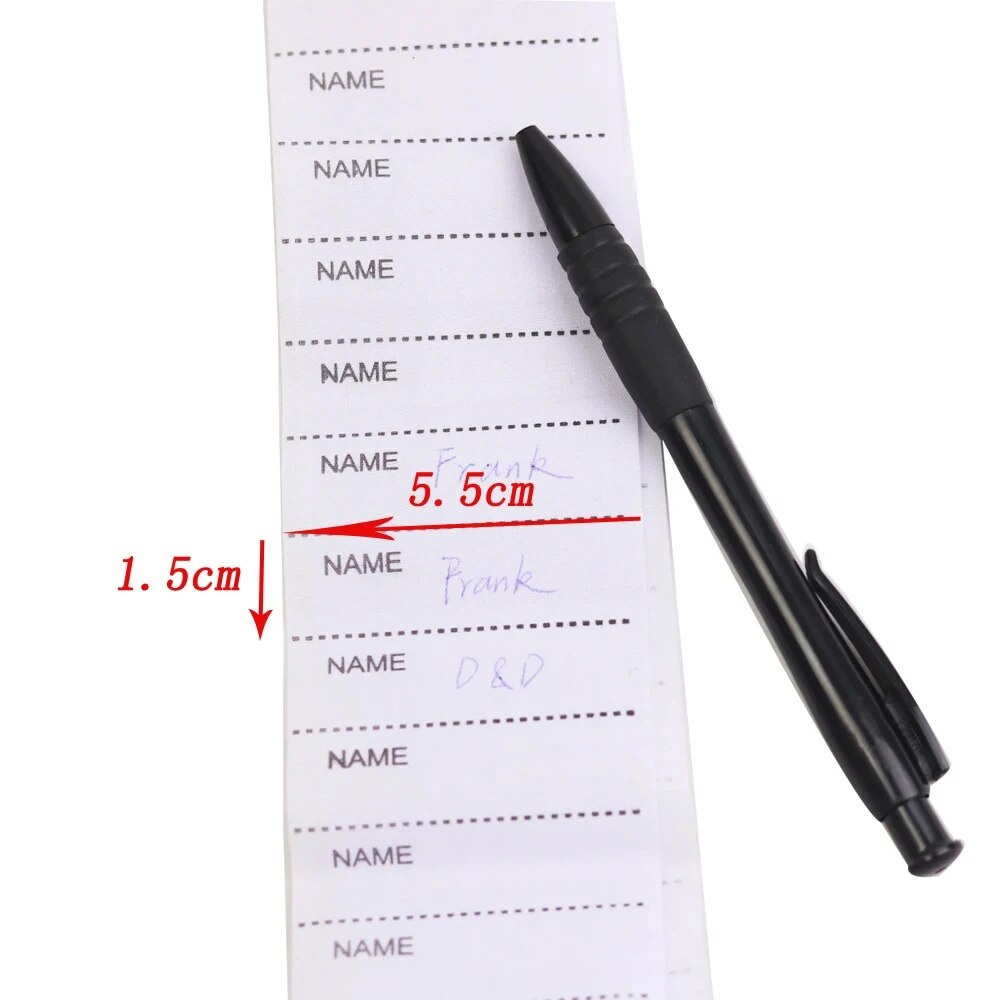 200pcs/pack White Washable Iro - Baby Clothing Labels ulasan dan harga