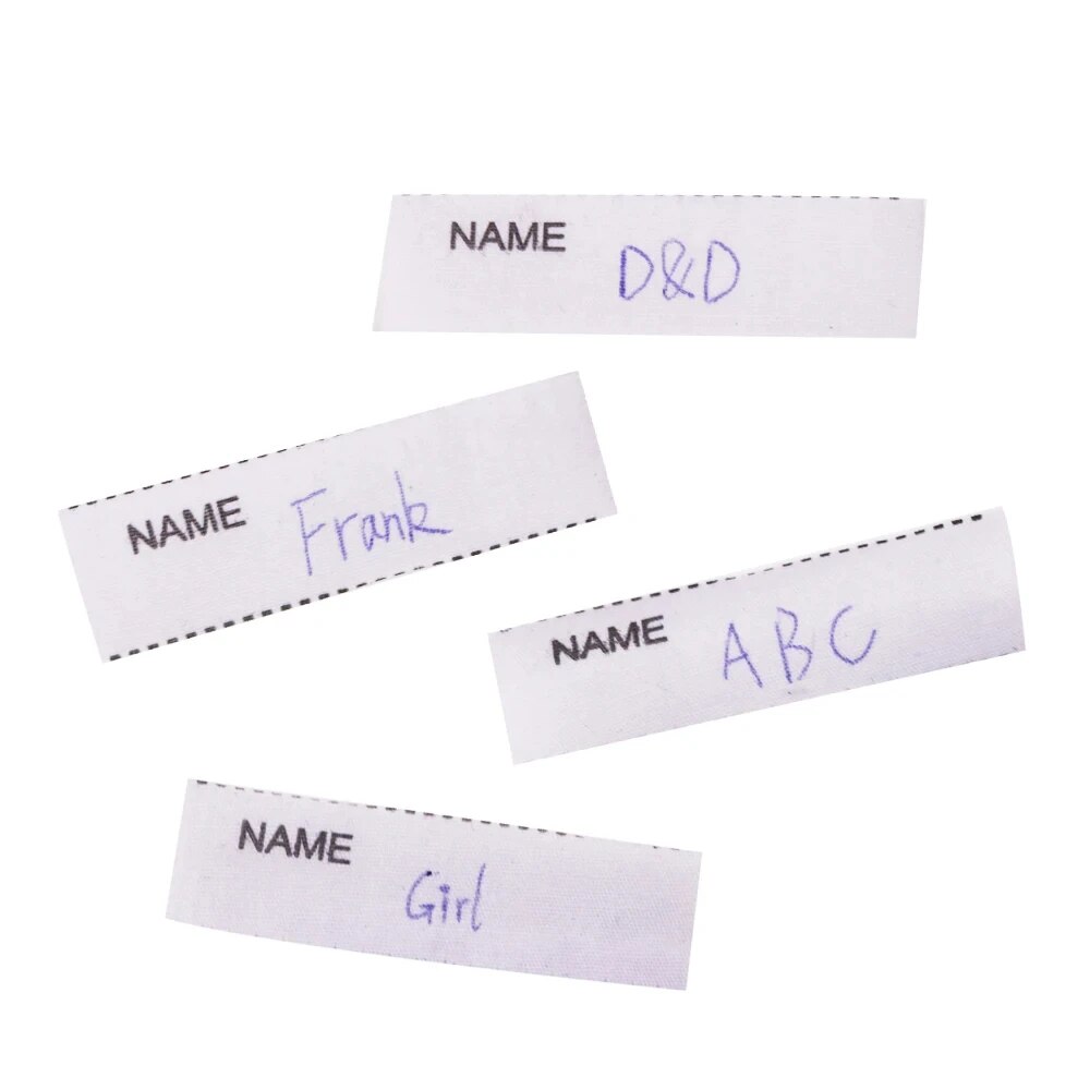 200pcs/pack White Washable Iro - Baby Clothing Labels ulasan dan harga
