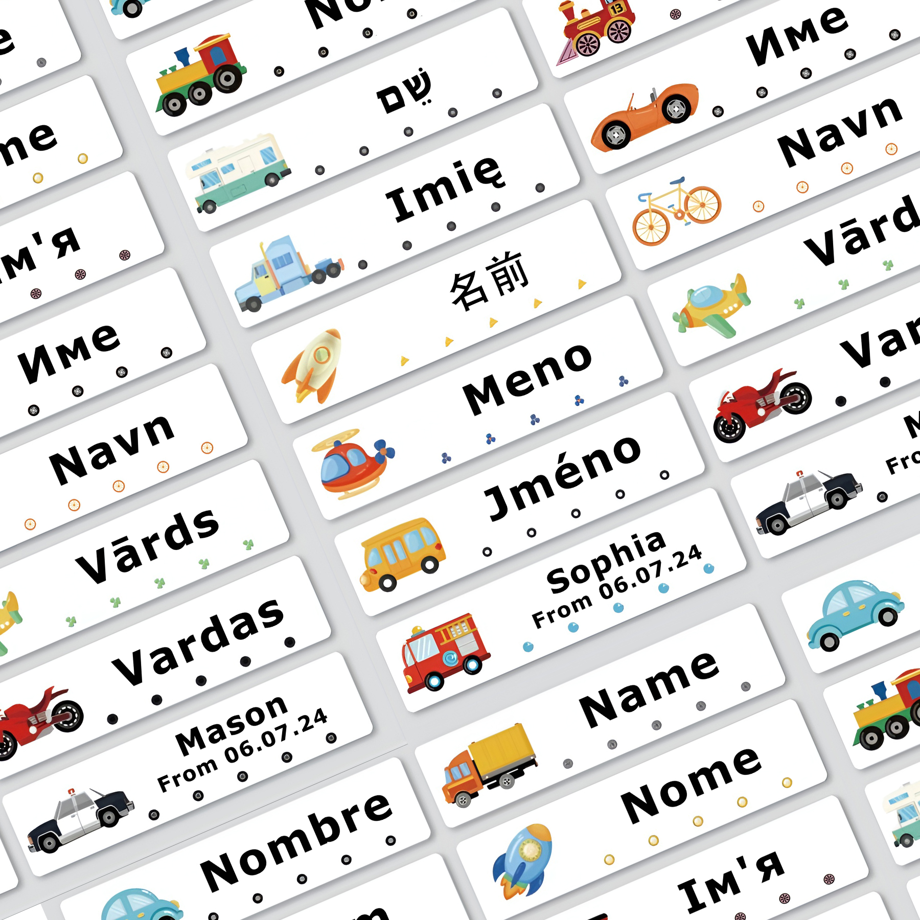 80pcs Personalized Name Labels - Baby Clothing Labels ulasan dan harga