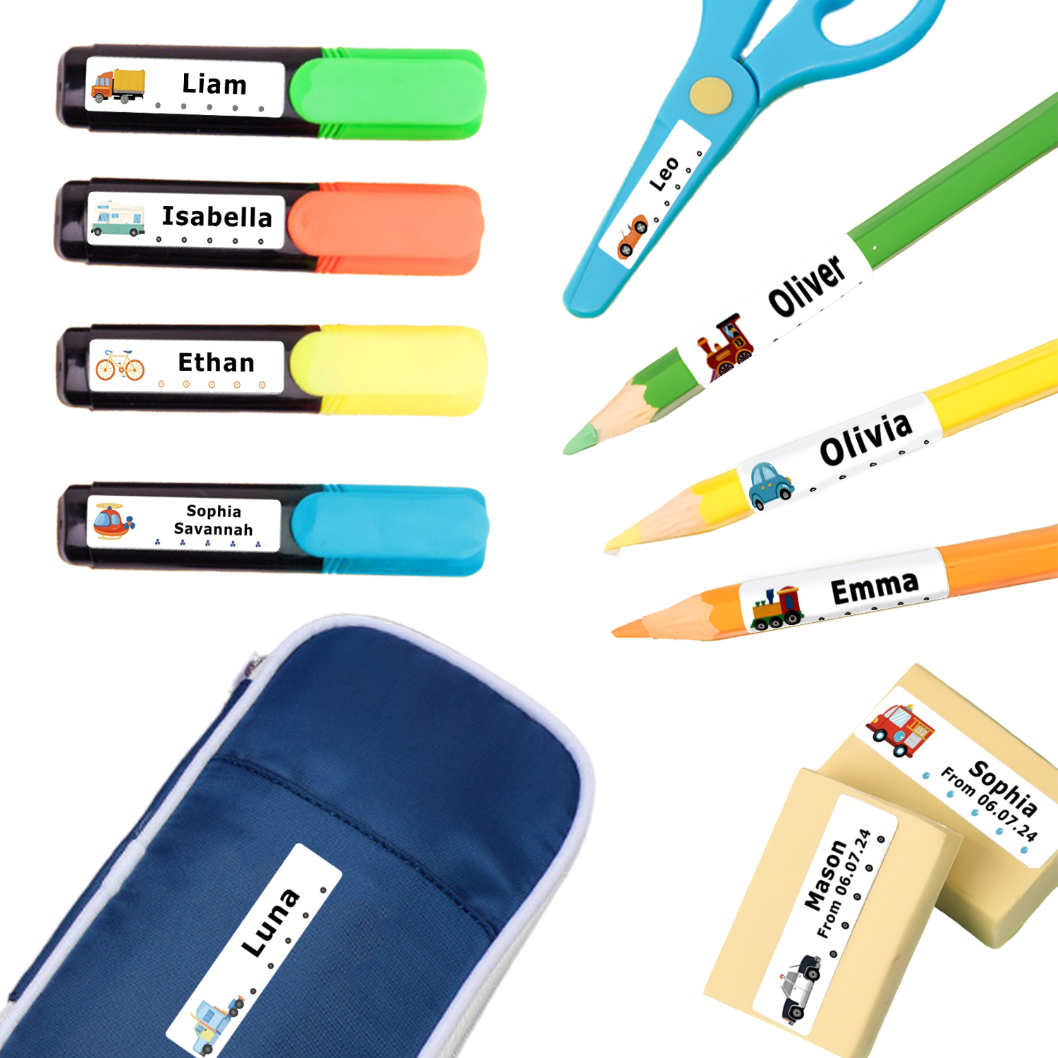 80pcs Personalized Name Labels - Baby Clothing Labels ulasan dan harga