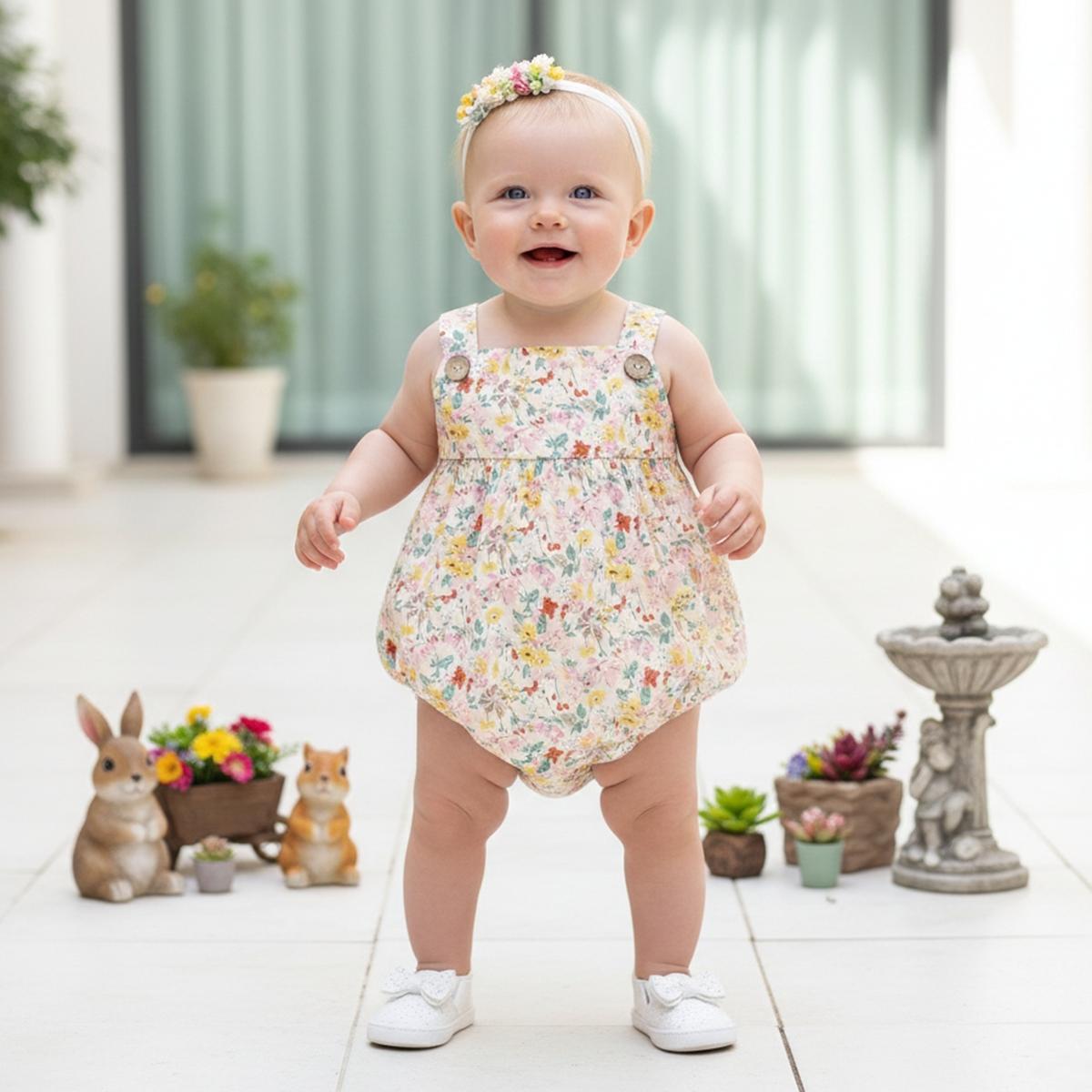 Baby Strap Bodysuits Floral In - Baby Clothing Pk ulasan dan harga