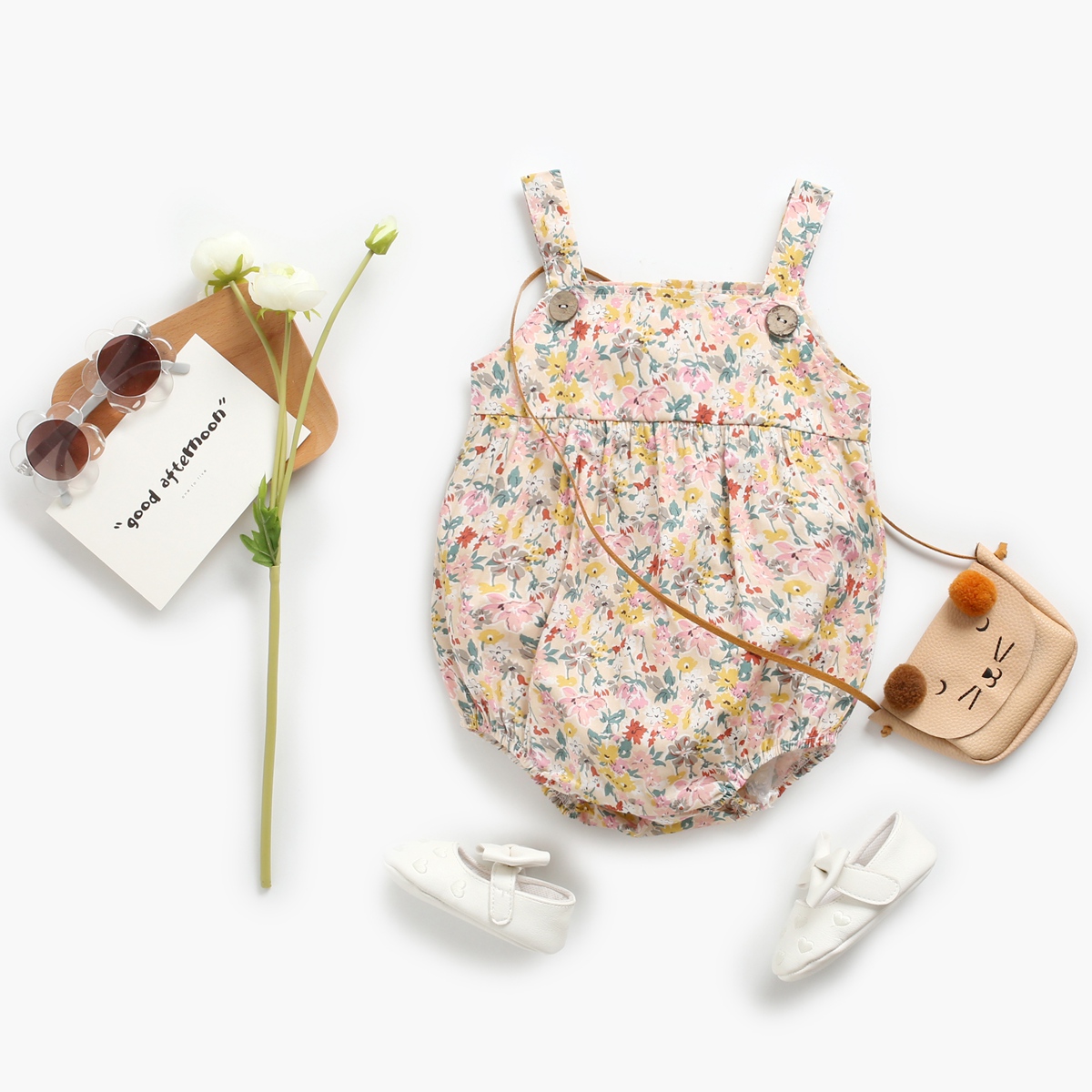 Baby Strap Bodysuits Floral In - Baby Clothing Pk ulasan dan harga