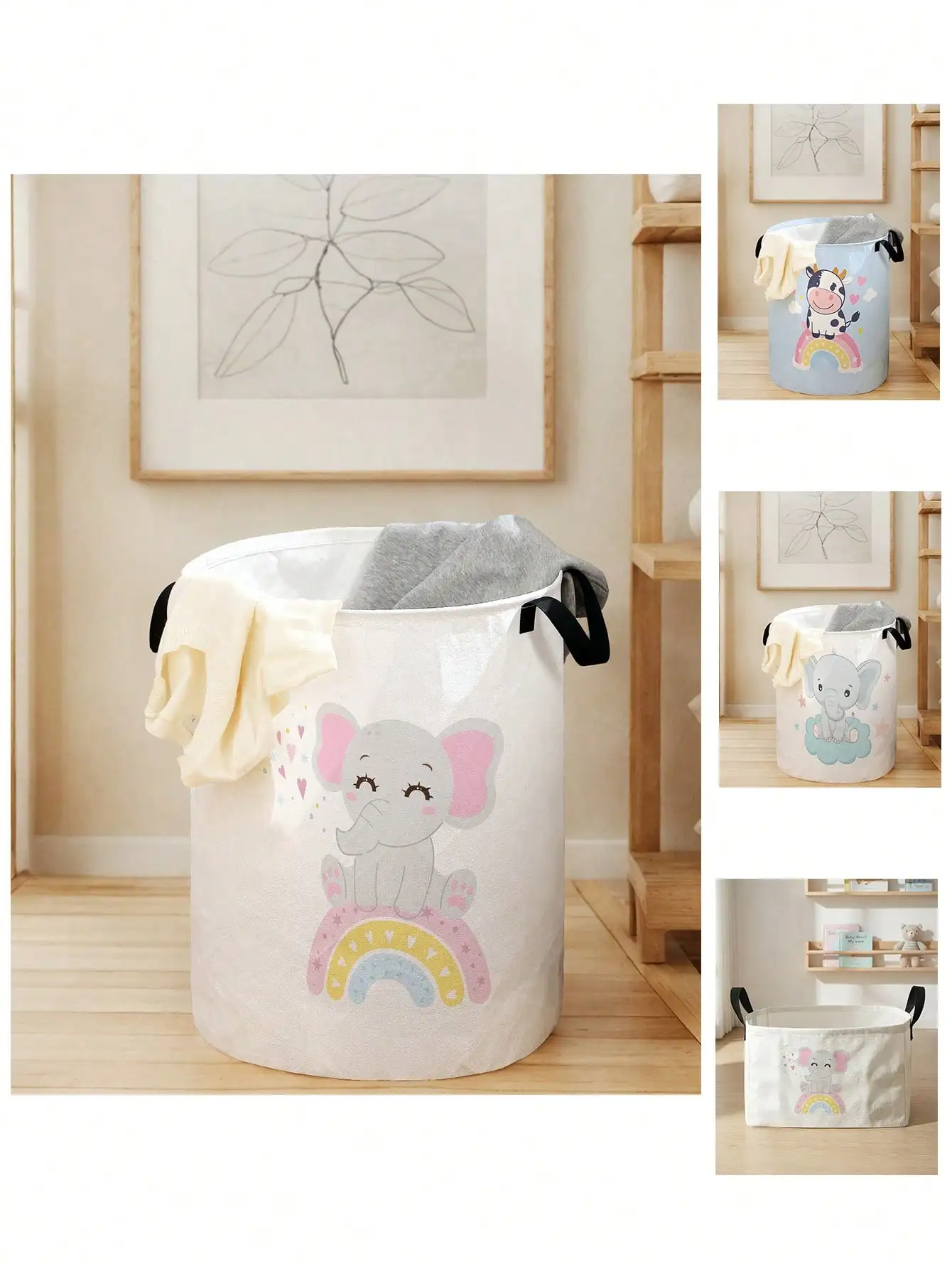 1pc Cute Elephant Pattern Fold - Baby Clothing Organizer ulasan dan harga