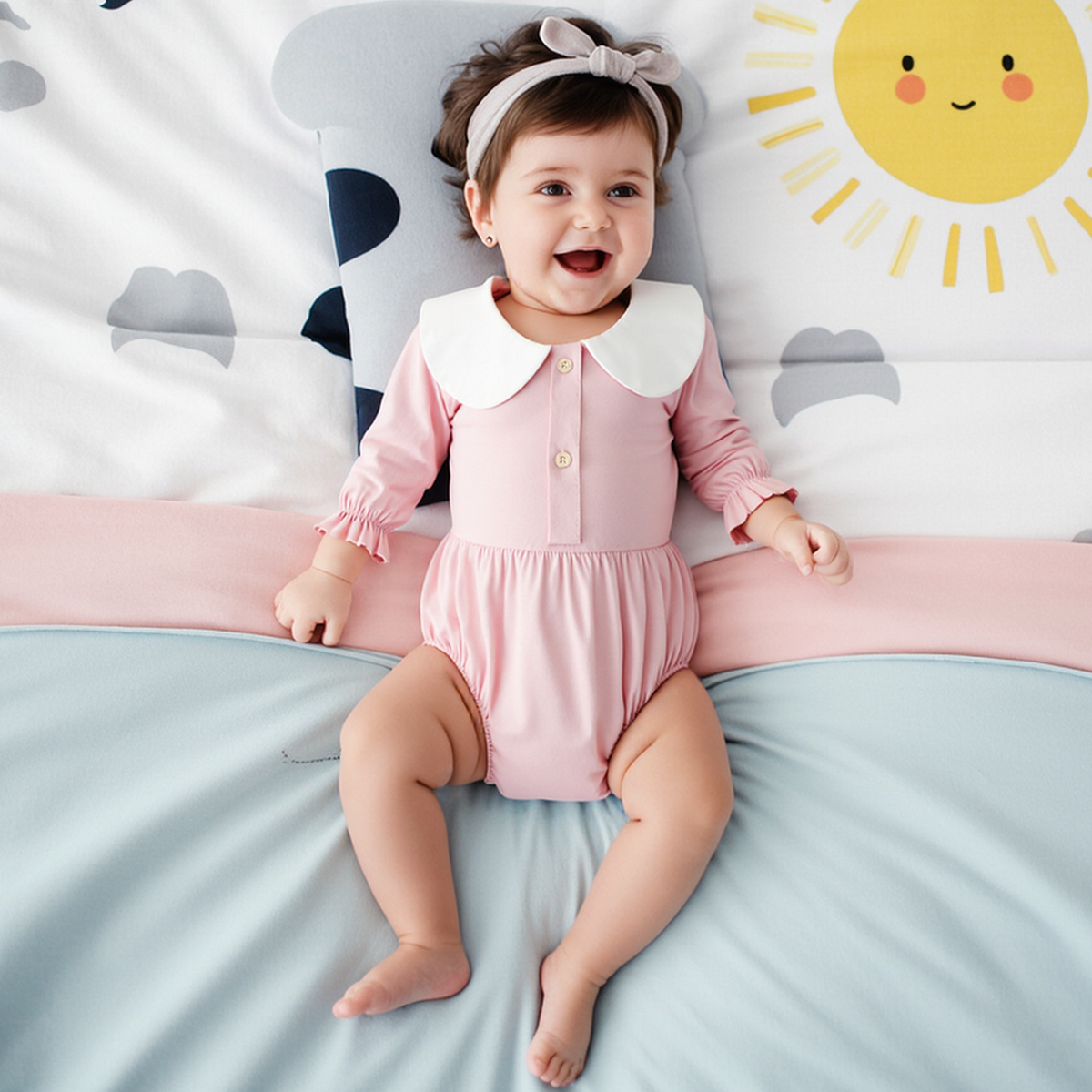 Sanlutoz Plain Baby Girls Body - Baby Clothing Pk ulasan dan harga