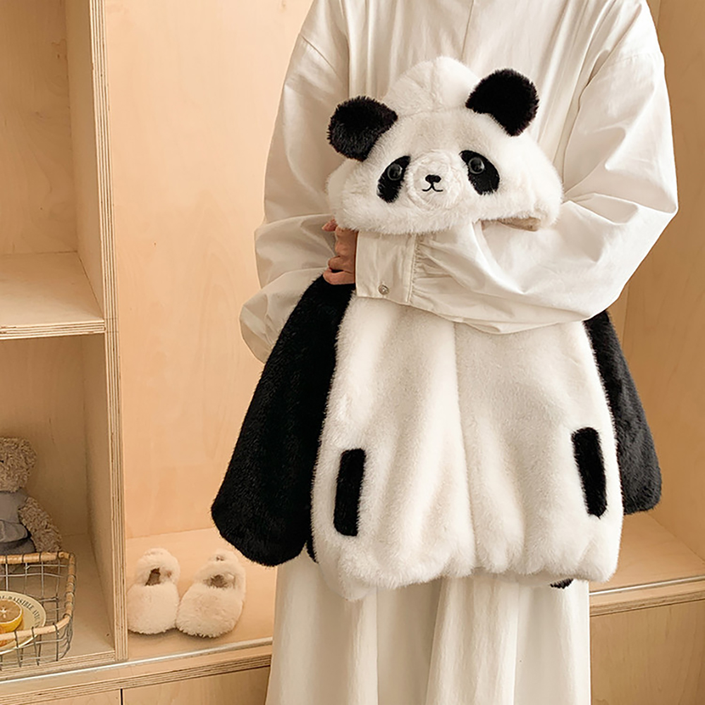 Cute Panda Design Winter Furry - Baby Clothing Line ulasan dan harga