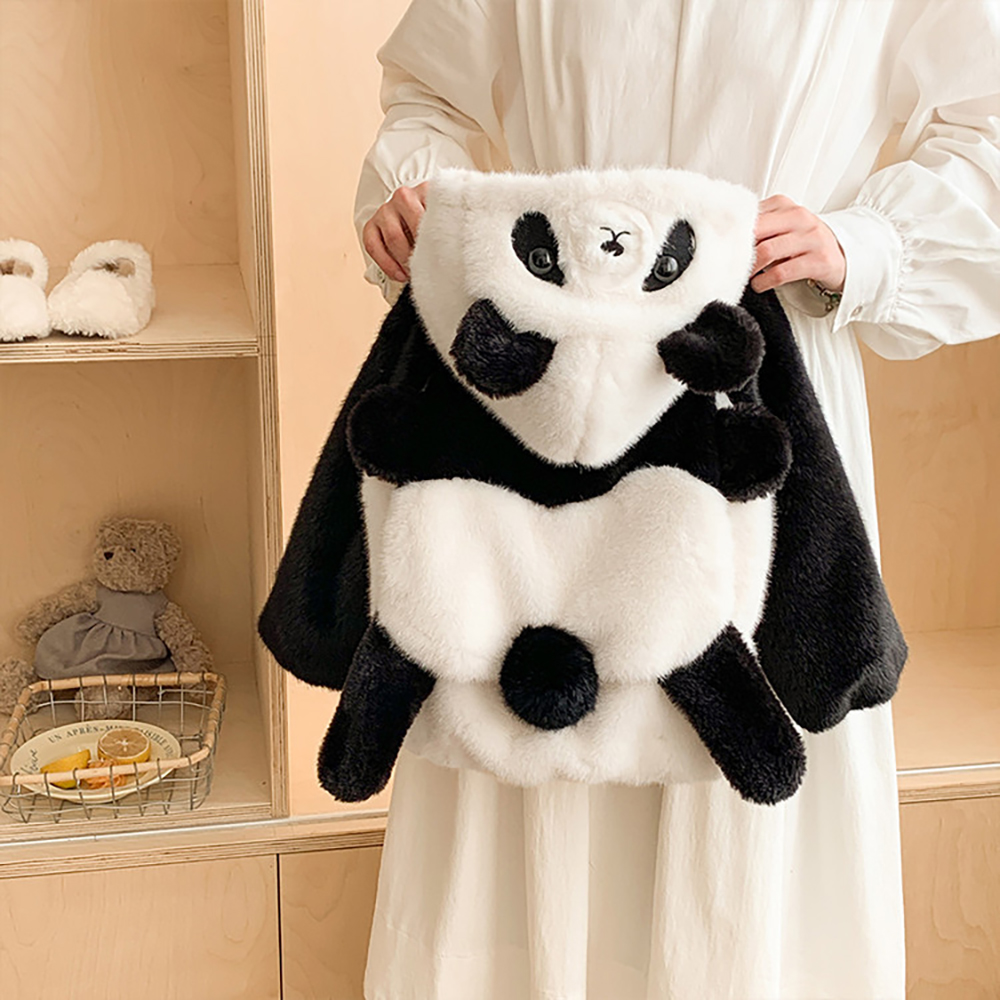 Cute Panda Design Winter Furry - Baby Clothing Line ulasan dan harga