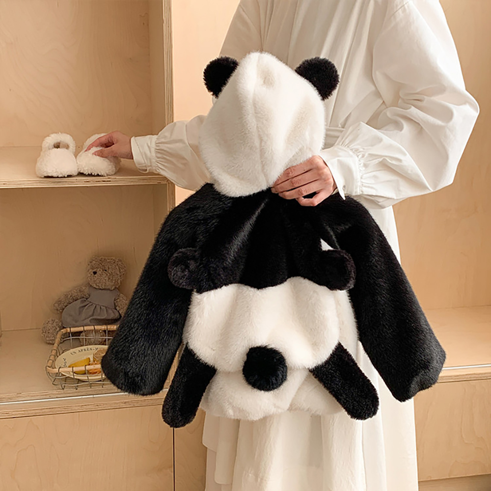 Cute Panda Design Winter Furry - Baby Clothing Line ulasan dan harga