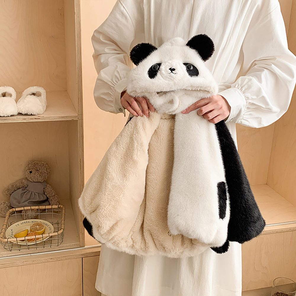 Cute Panda Design Winter Furry - Baby Clothing Line ulasan dan harga